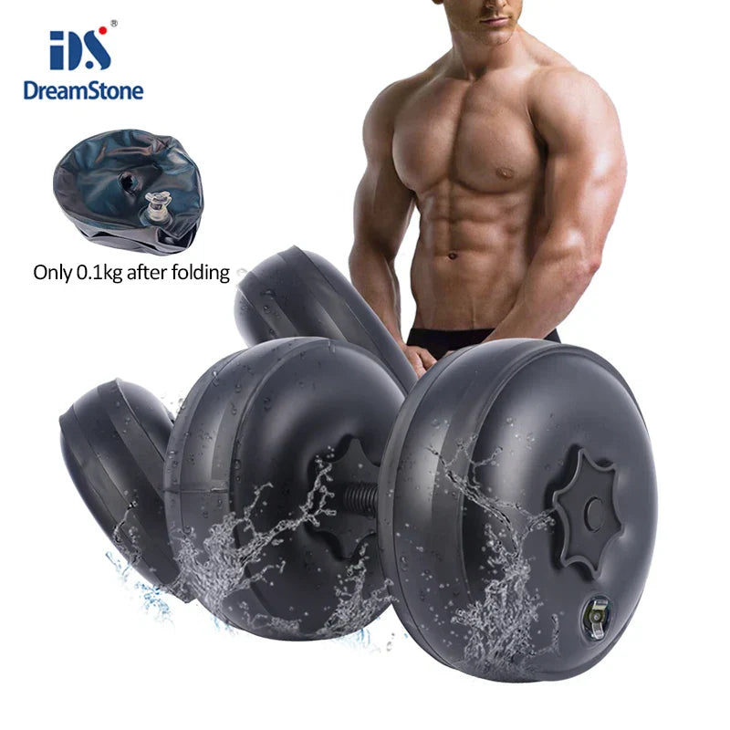 Deiris Water Filled Dumbbells Gym 1-25kg Weights Portable