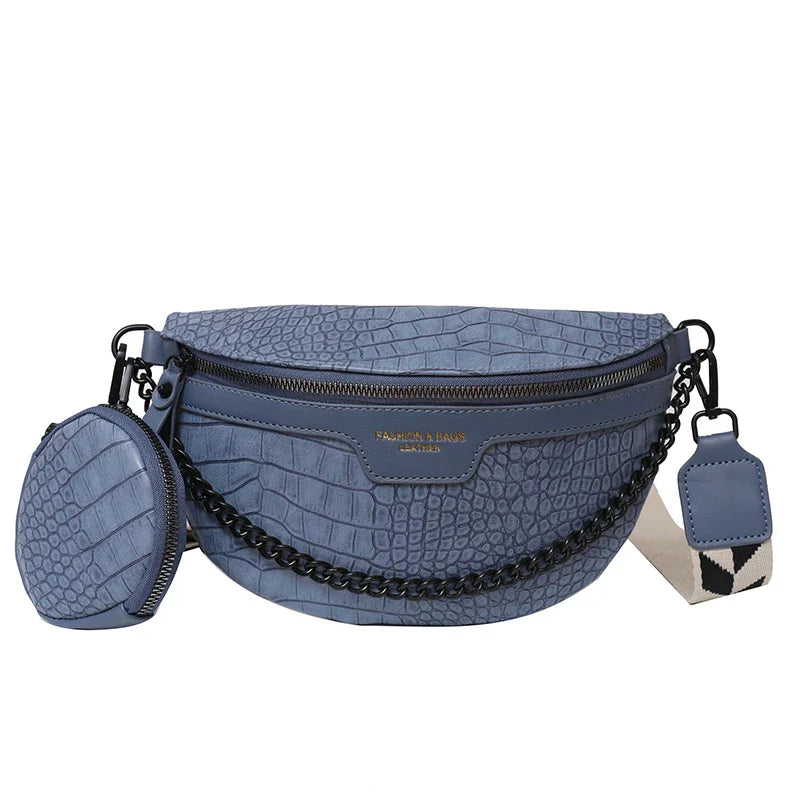 Designer Woman Waist Bag Quality Leather Fanny Pack