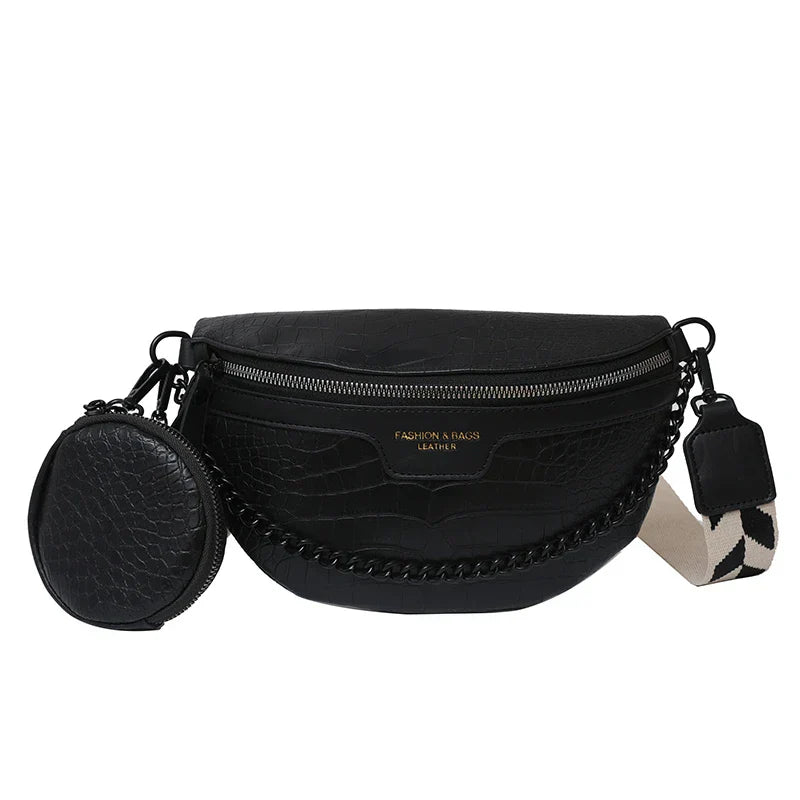 Designer Woman Waist Bag Quality Leather Fanny Pack