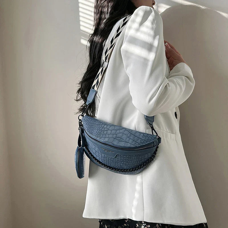 Designer Woman Waist Bag Quality Leather Fanny Pack