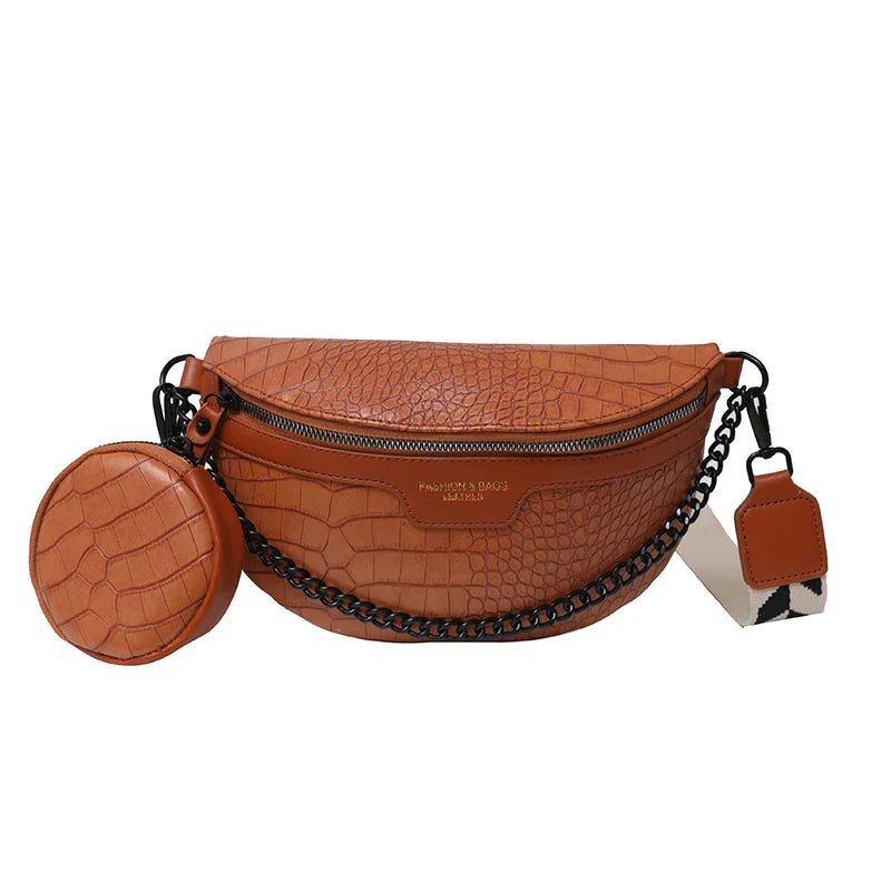 Designer Woman Waist Bag Quality Leather Fanny Pack
