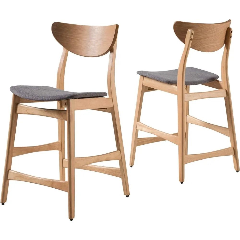 Dining Chair Dark Grey / Oak Finish Gavin