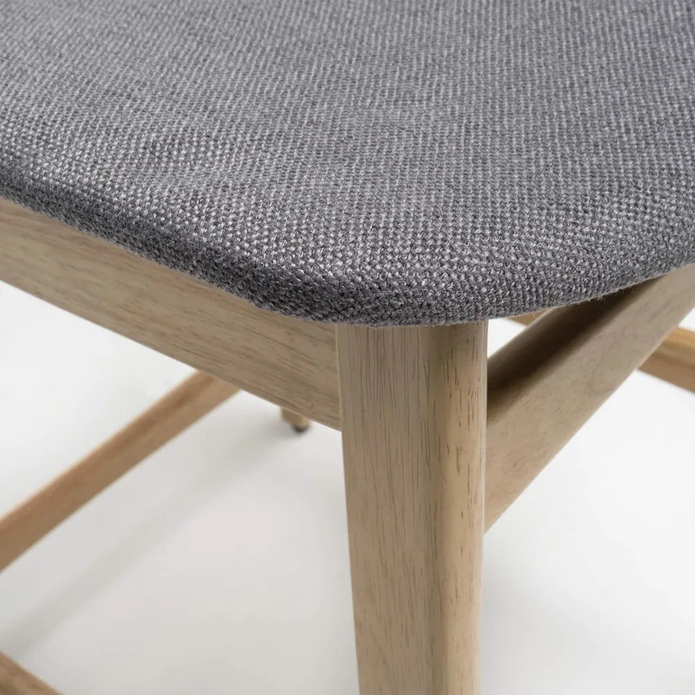 Dining Chair Dark Grey / Oak Finish Gavin