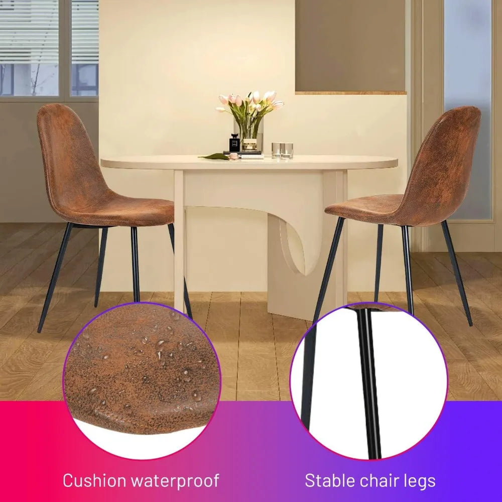 Dining Chairs Set of 4 Lounge Kitchen Chairs