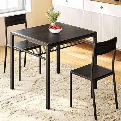 Dining Table Set, Traditional 2/4/5-Piece Wood & Metal