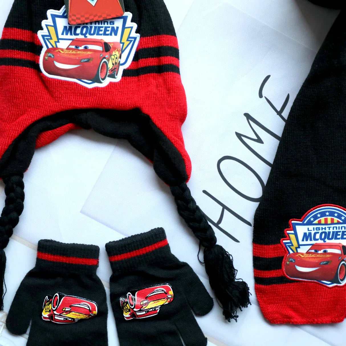 Disney Autumn Winter Cute Children Cars Cartoon Scarf