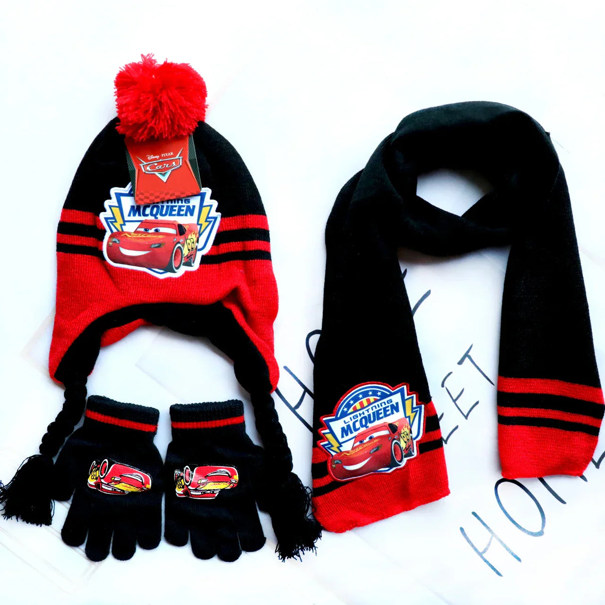 Disney Autumn Winter Cute Children Cars Cartoon Scarf