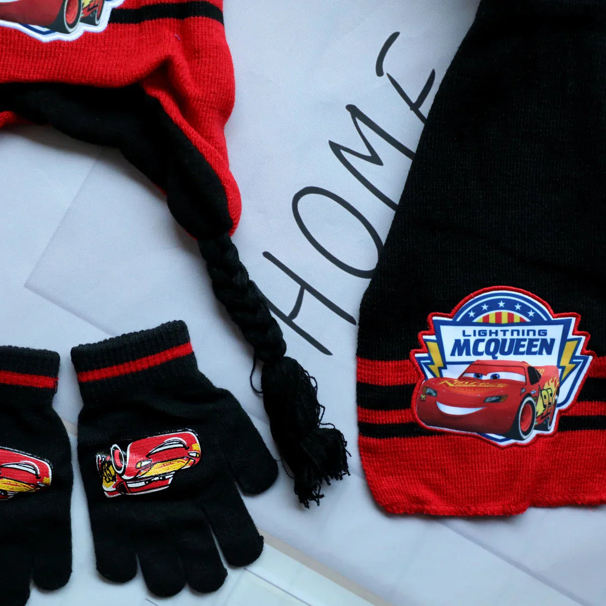 Disney Autumn Winter Cute Children Cars Cartoon Scarf