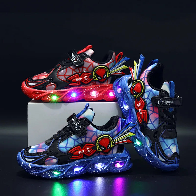 Disney Cartoon Children Luminous Shoes For Kids Sneakers