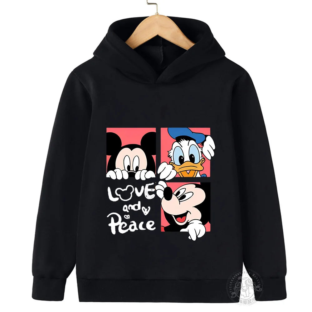Disney Mickey Harajuku Printed Children's Hoodie for 3-14