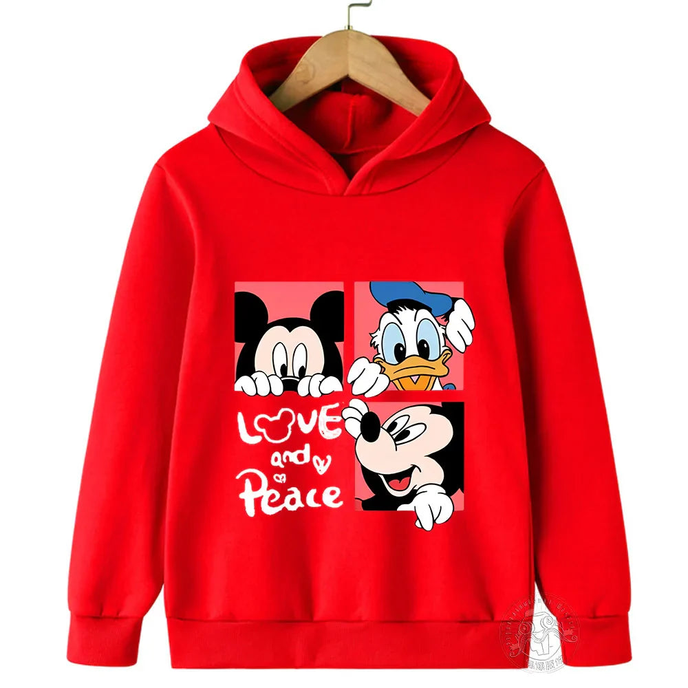 Disney Mickey Harajuku Printed Children's Hoodie for 3-14