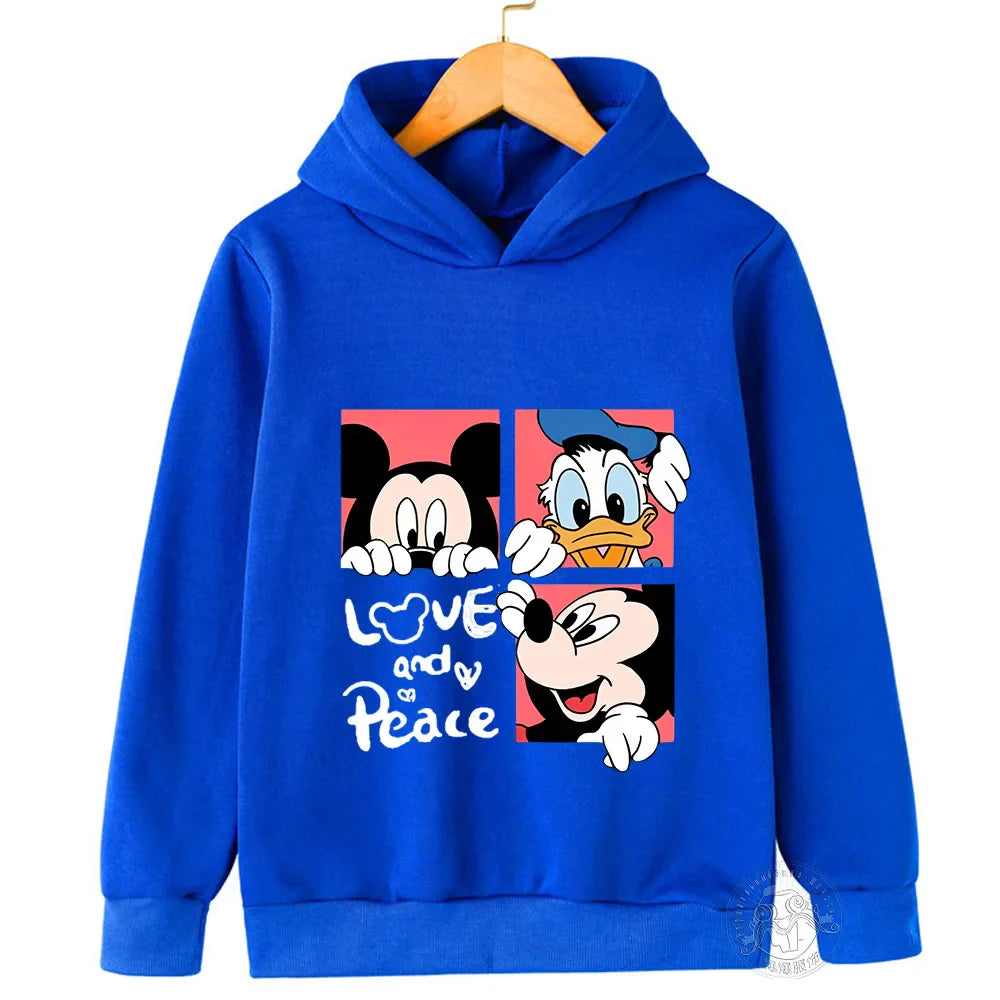 Disney Mickey Harajuku Printed Children's Hoodie for 3-14