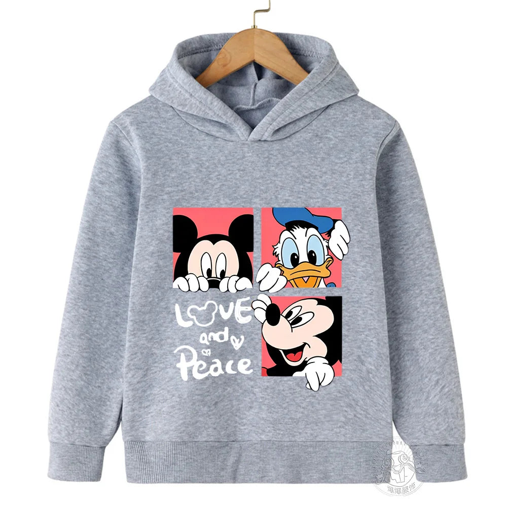 Disney Mickey Harajuku Printed Children's Hoodie for 3-14