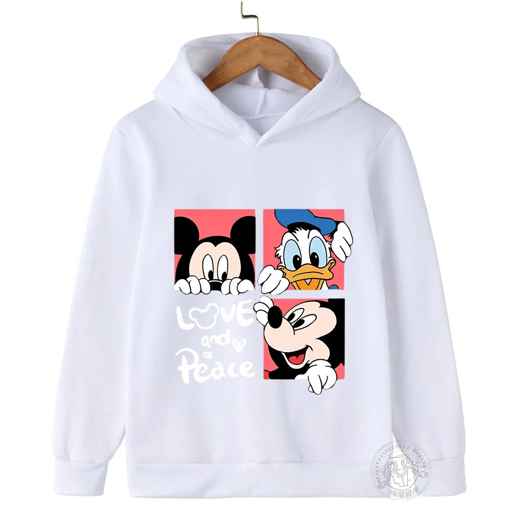 Disney Mickey Harajuku Printed Children's Hoodie for 3-14