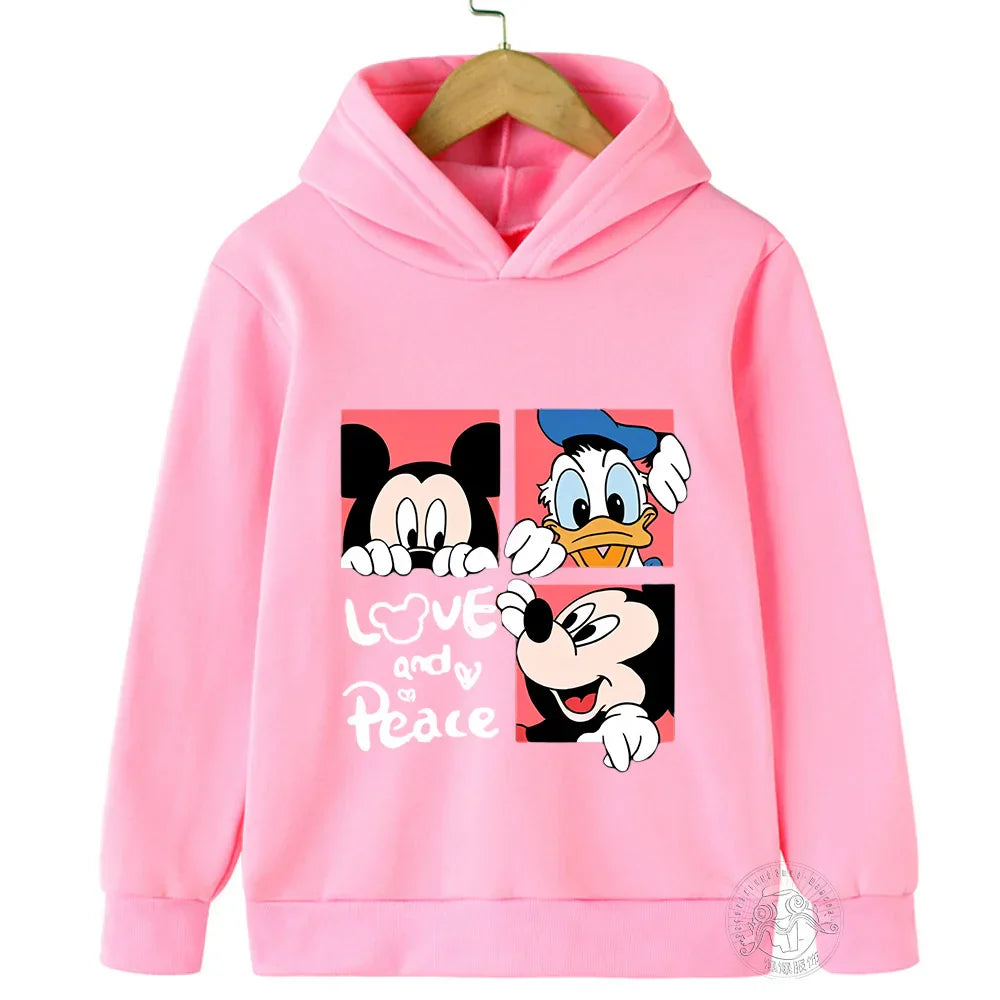 Disney Mickey Harajuku Printed Children's Hoodie for 3-14