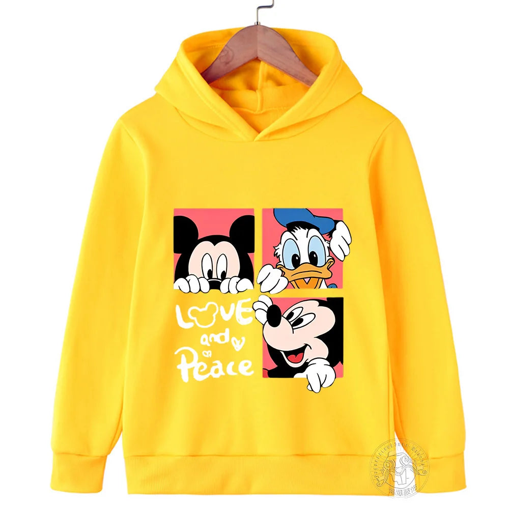 Disney Mickey Harajuku Printed Children's Hoodie for 3-14