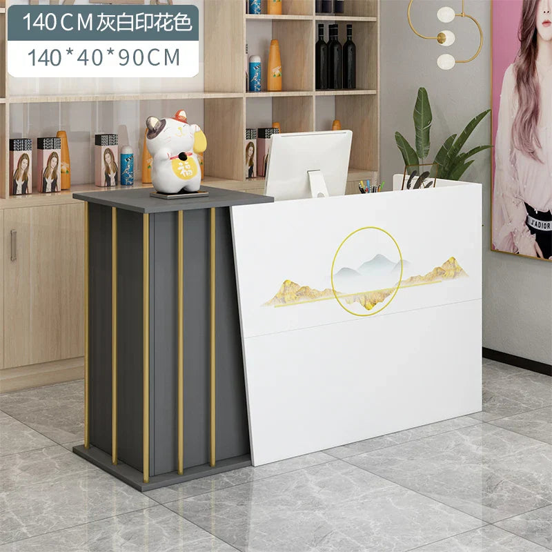 Display Cabinet Reception Desks Tall Bar Counter Beauty