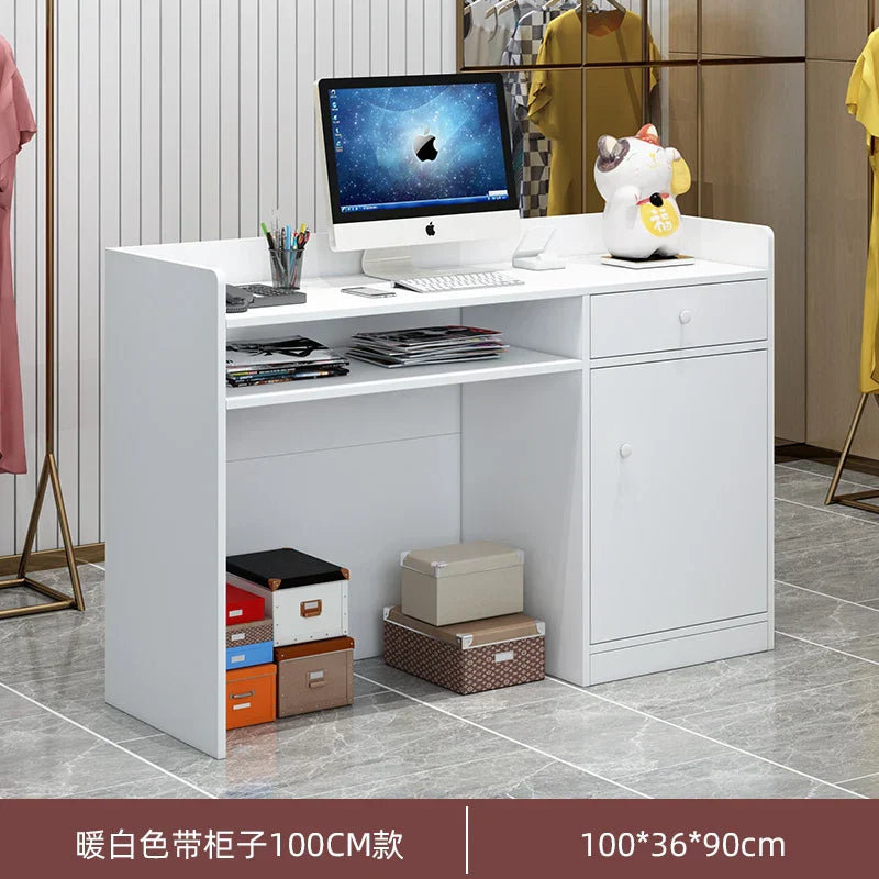Display Cabinet Reception Desks Tall Bar Counter Beauty