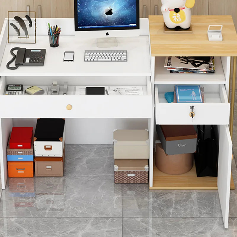 Display Cabinet Reception Desks Tall Bar Counter Beauty