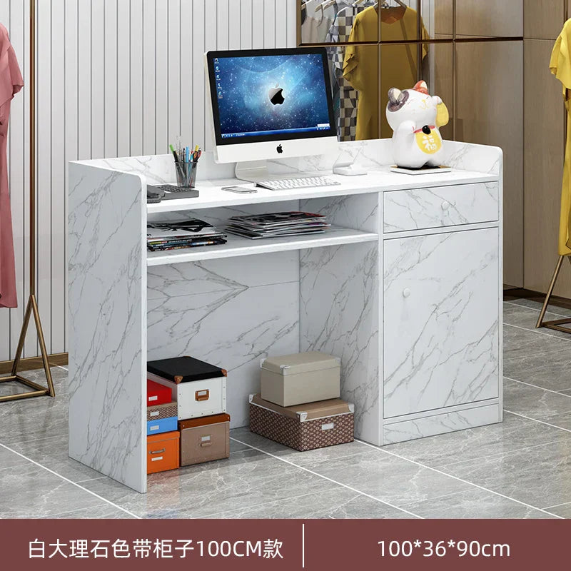 Display Cabinet Reception Desks Tall Bar Counter Beauty