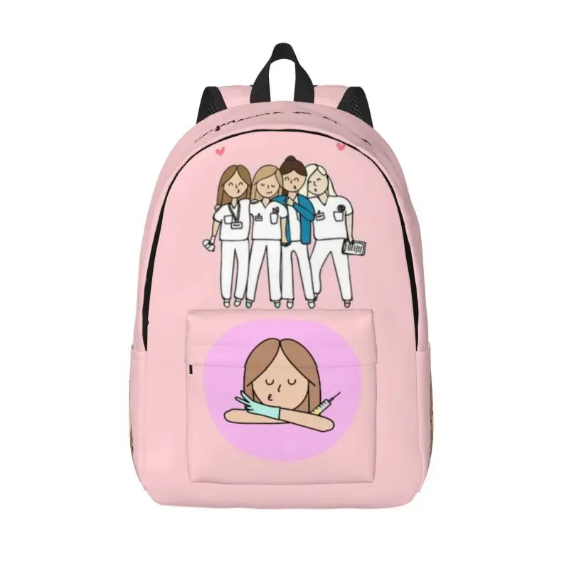 Doctor Nurse Enfermera En Apuros Backpack for Men