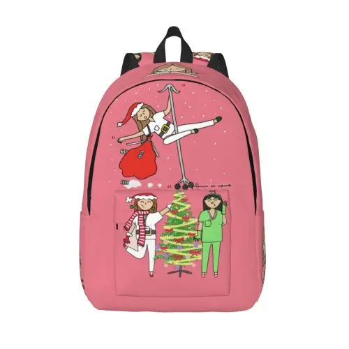 Doctor Nurse Enfermera En Apuros Backpack for Men