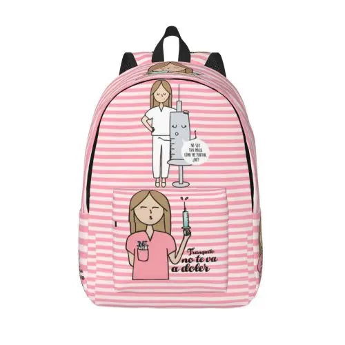 Doctor Nurse Enfermera En Apuros Backpack for Men