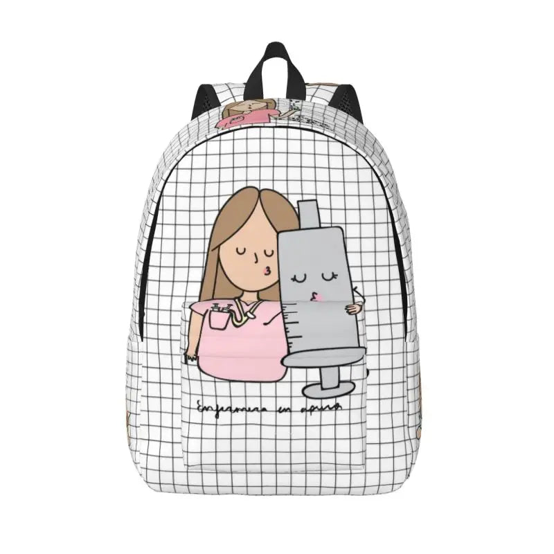 Doctor Nurse Enfermera En Apuros Backpack for Men