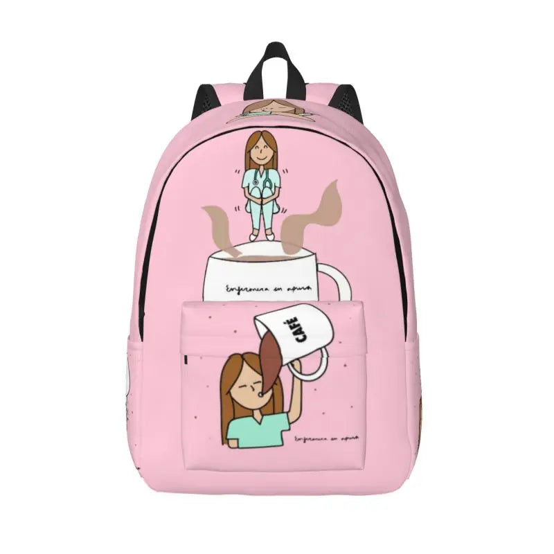 Doctor Nurse Enfermera En Apuros Backpack for Men