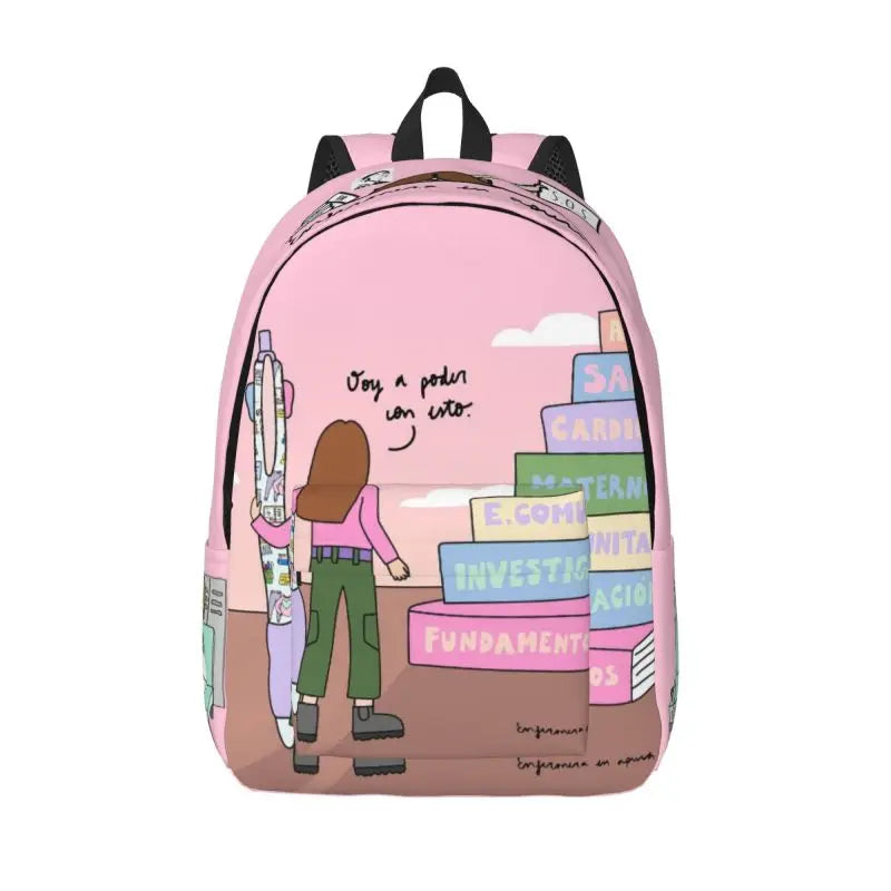 Doctor Nurse Enfermera En Apuros Backpack for Men