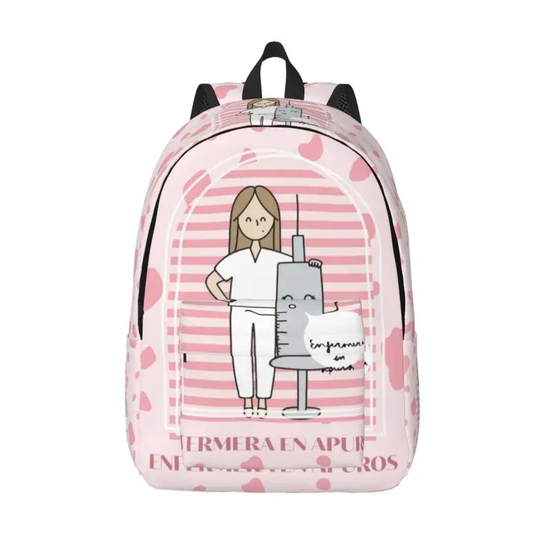 Doctor Nurse Enfermera En Apuros Backpack for Men