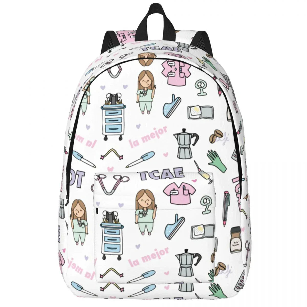 Doctor Nurse Enfermera En Apuros Backpack for Men