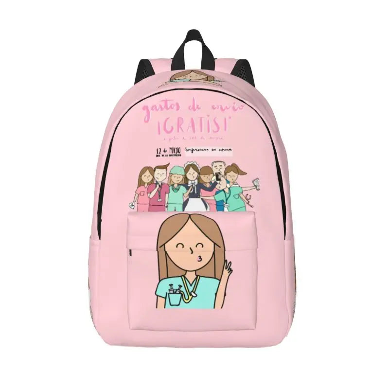 Doctor Nurse Enfermera En Apuros Backpack for Men