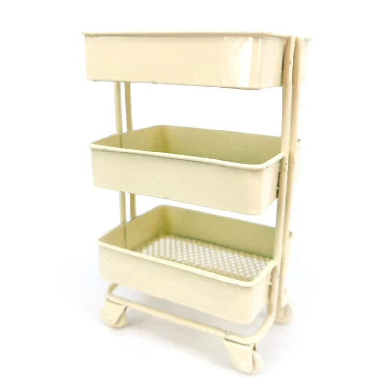 Dollhouse Furniture Accessories Miniature Iron Shelf Bookshelf