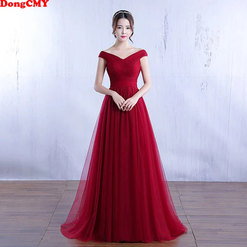DongCMY New Elegant Off Shoulder Party Dresses Formal