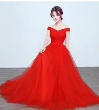 DongCMY New Elegant Off Shoulder Party Dresses Formal
