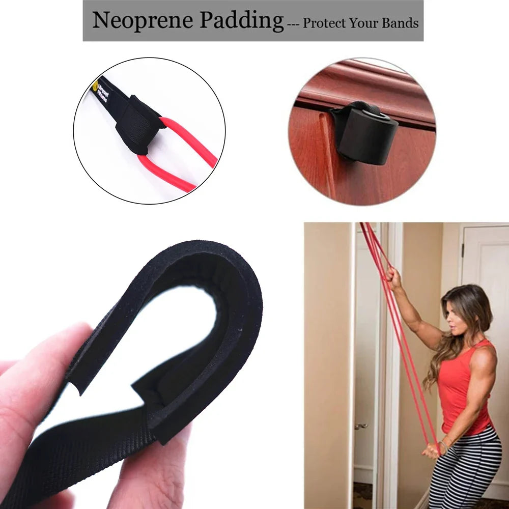 Door Anchor with Thickened Neoprene Padding for Resistance