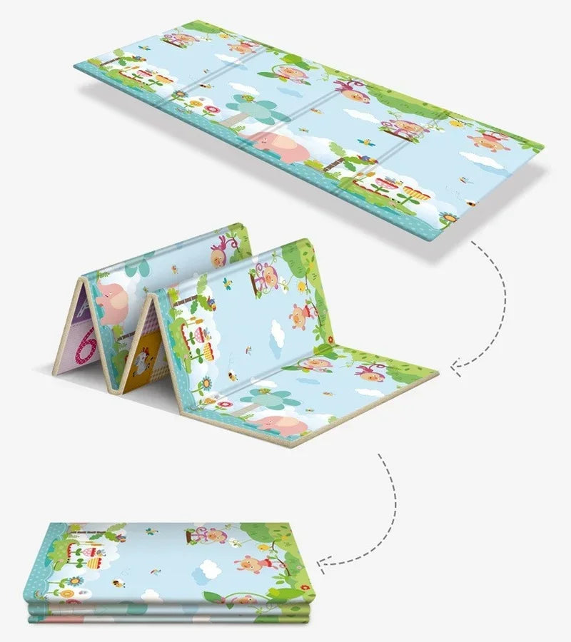 Double-sided Kids Rug Soft Foam Carpet Game Playmat