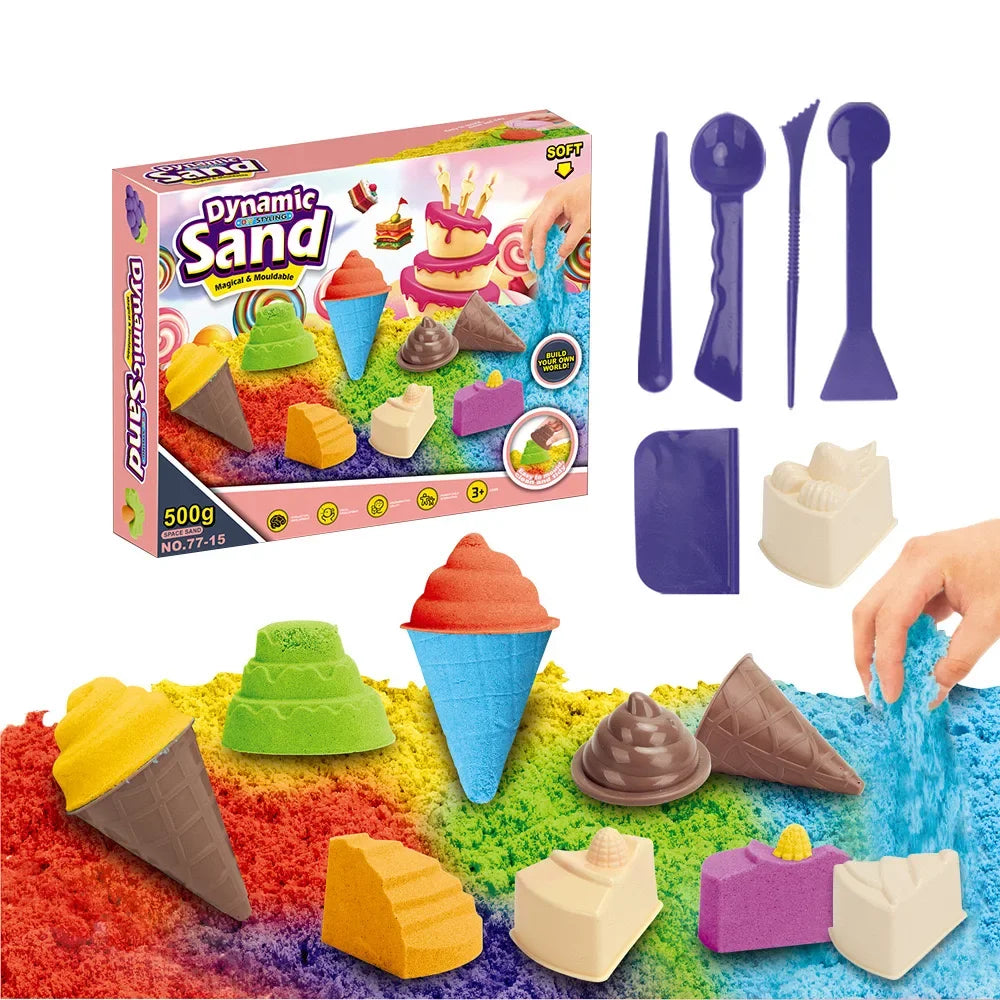 Dynamic Sand Magic Clay Educational Toy Colorful Beach