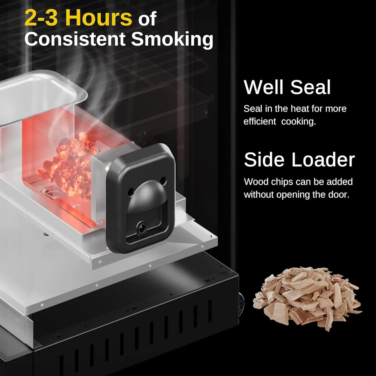 EAST OAK 30" Digital Electric Smoker with Glass