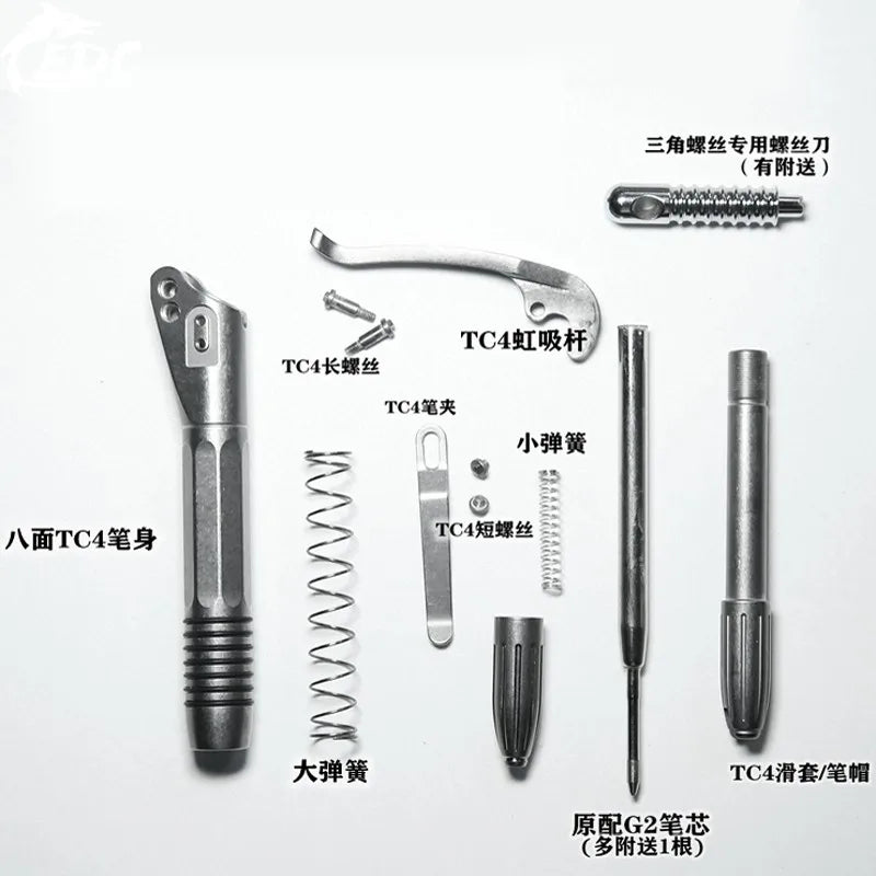 EDC Titanium Alloy Self Defense Survival Safety Tactical