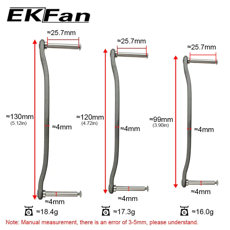 EKFAN 99MM 120MM 130MM Metal S-shaped Fishing Reel