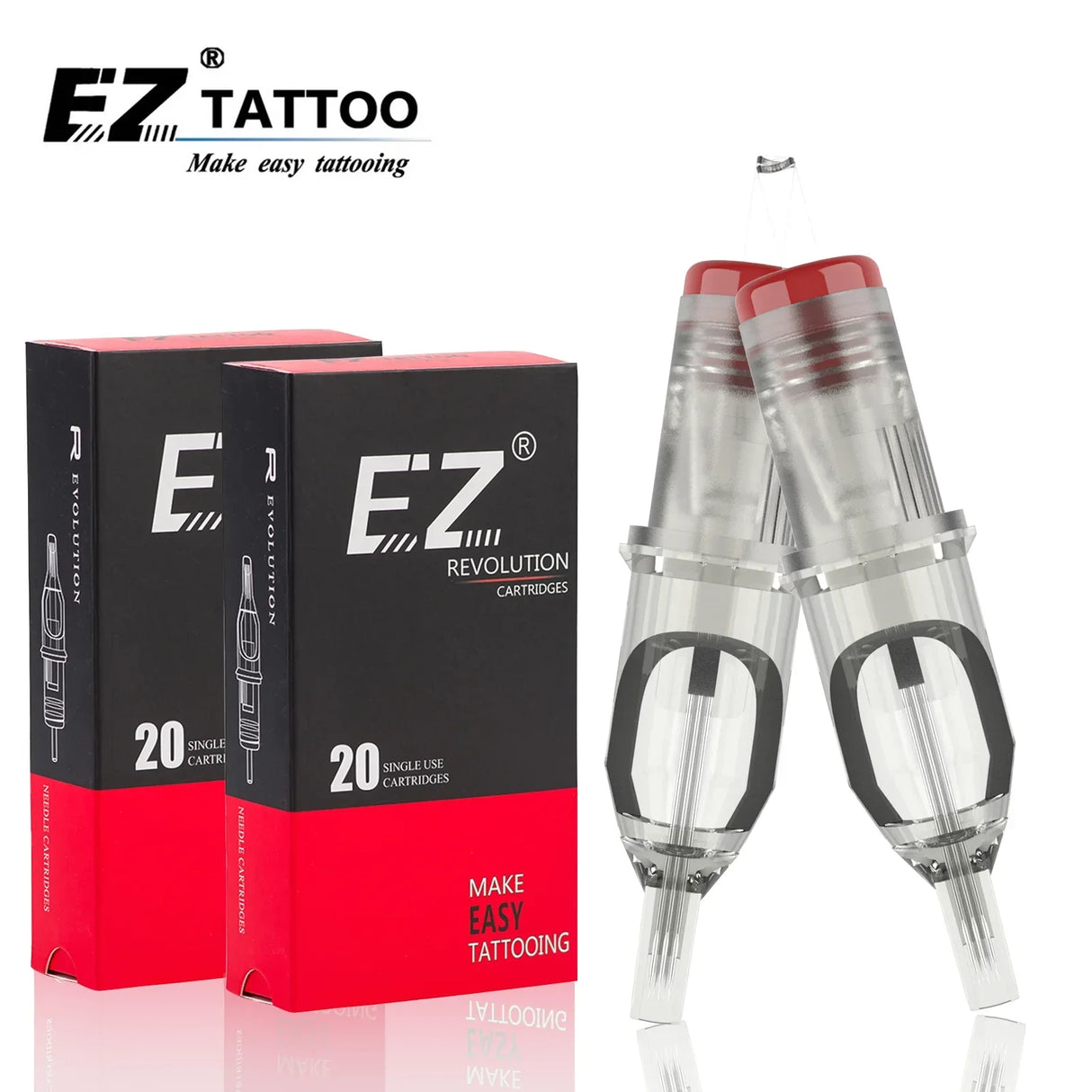 EZ Tattoo Needles Revolution Cartridge Needles Curved (Round)