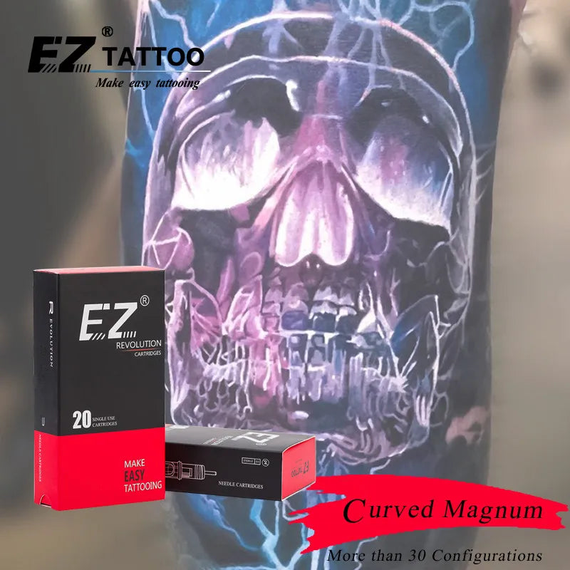 EZ Tattoo Needles Revolution Cartridge Needles Curved (Round)