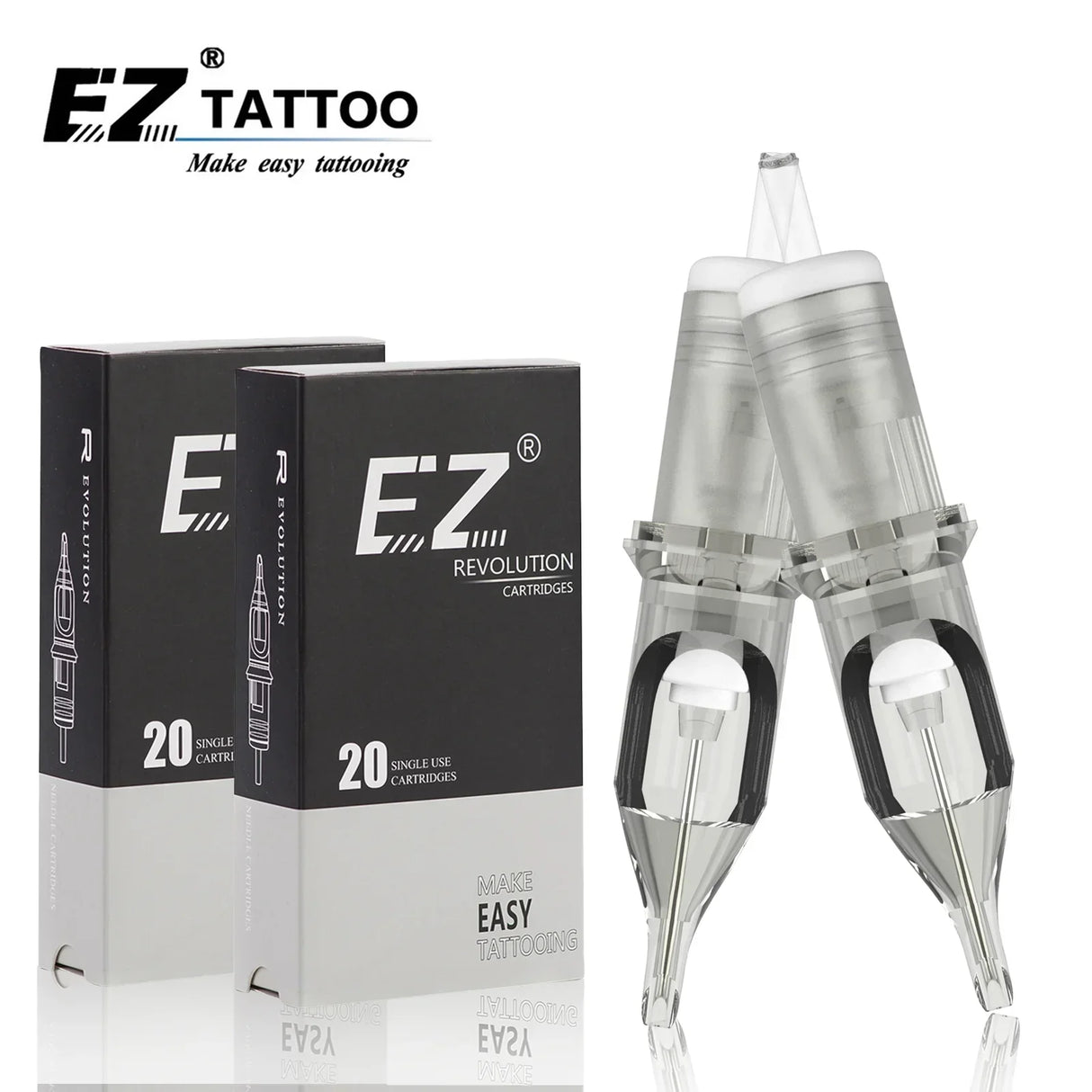 EZ Tattoo Needles Revolution Cartridge Round Liner #10