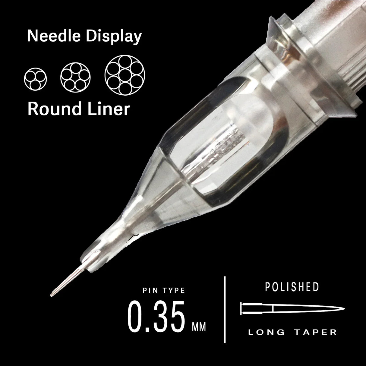 EZ Tattoo Needles Revolution Cartridge Round Liner #10