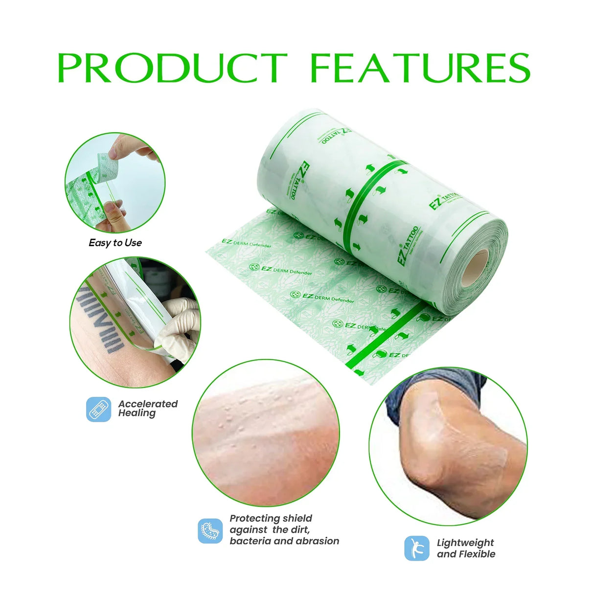 EZ Waterproof Tattoo Film Aftercare Protective Skin Healing