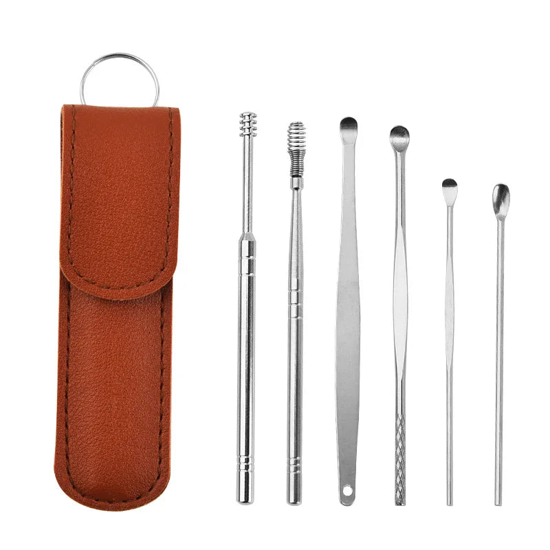 Ear Cleaner Personal Care Curette Ear Pick 6Pcs