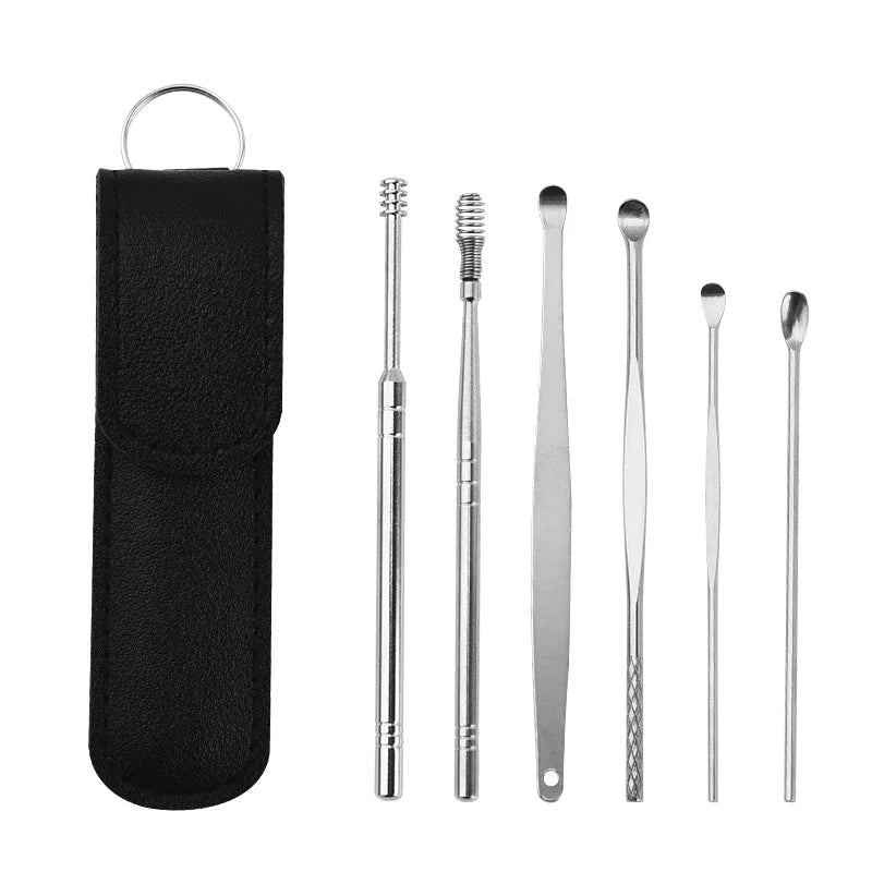 Ear Cleaner Personal Care Curette Ear Pick 6Pcs