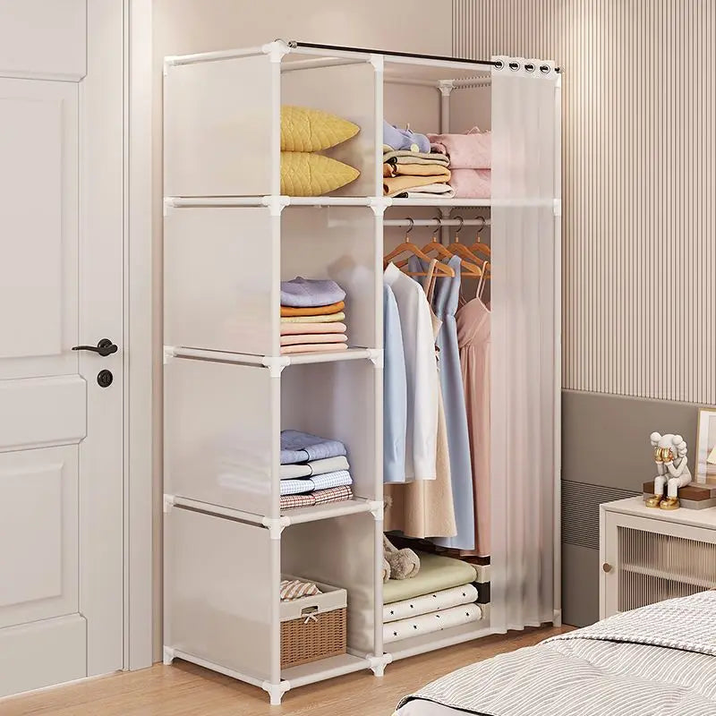 Easy Assemble Wardrobe Household Dustproof Wardrobe Bedroom Multipurpose